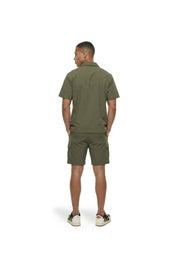 Malelions Men Capri Cargo Shorts | Vintage Green