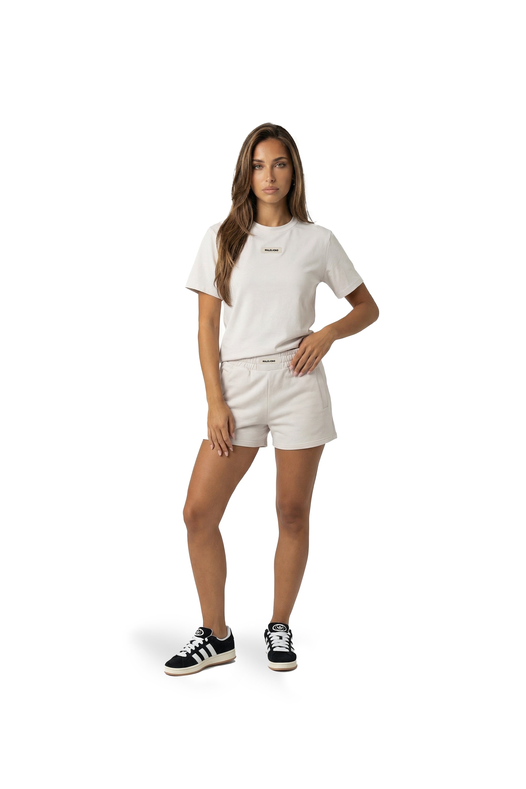 Malelions Women Patch Logo Shorts | Soft Pink