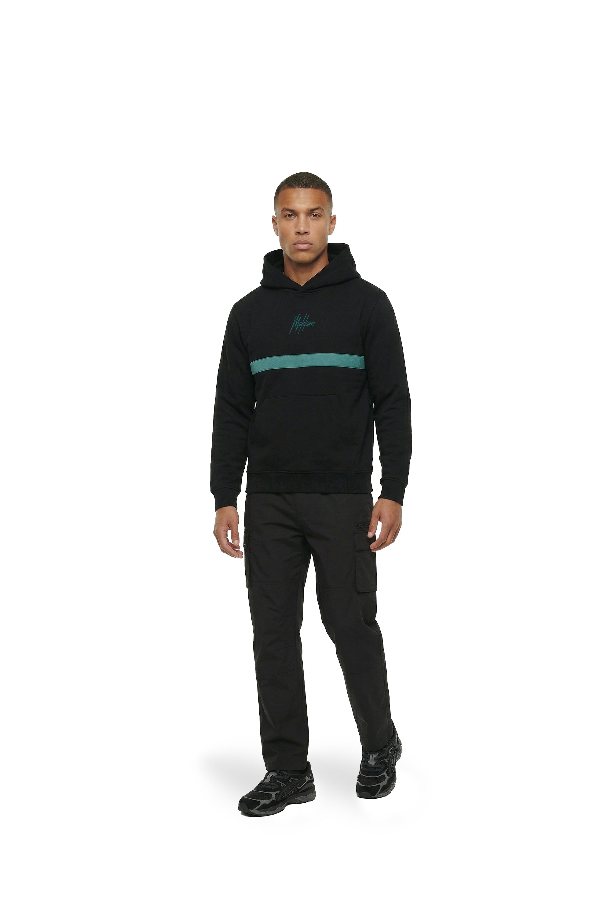 Malelions Men Tube Hoodie | Black