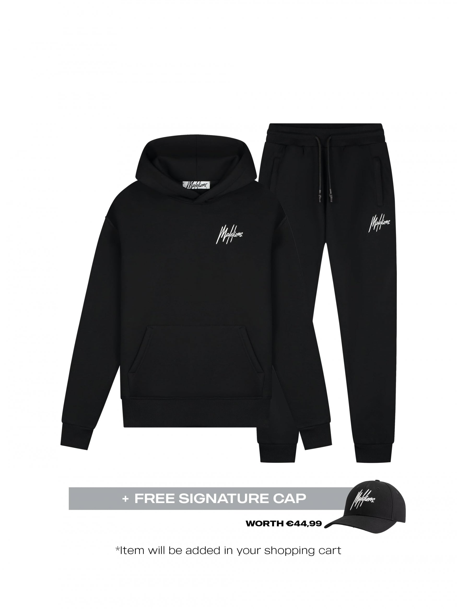  Malelions Women Signature Tracksuit | Black