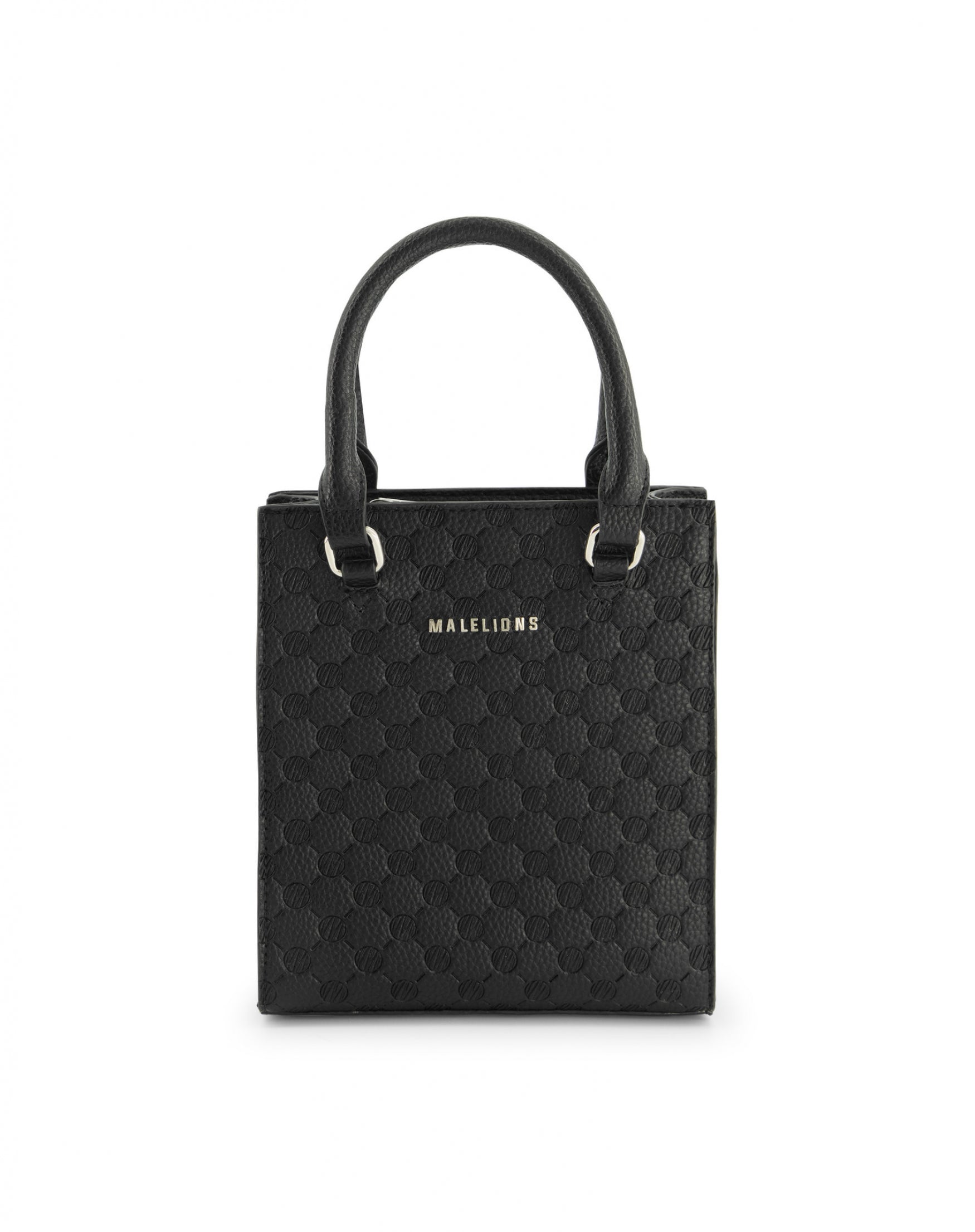 Malelions Monogram Handbag | Black