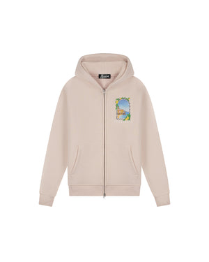 Malelions Men Amalfi Window Zip Hoodie | Light Pink