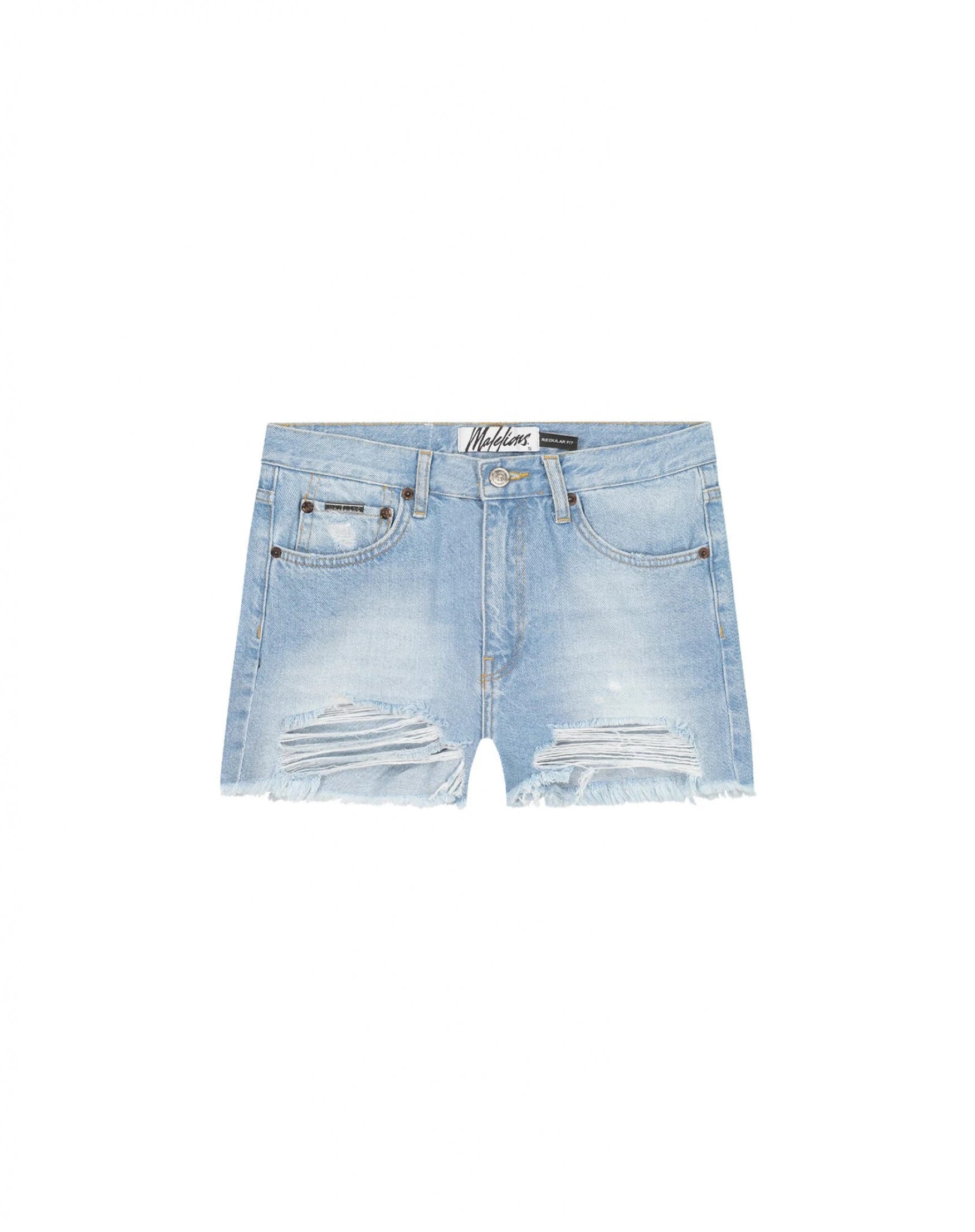  Malelions Women Resort Denim Shorts | Light Blue