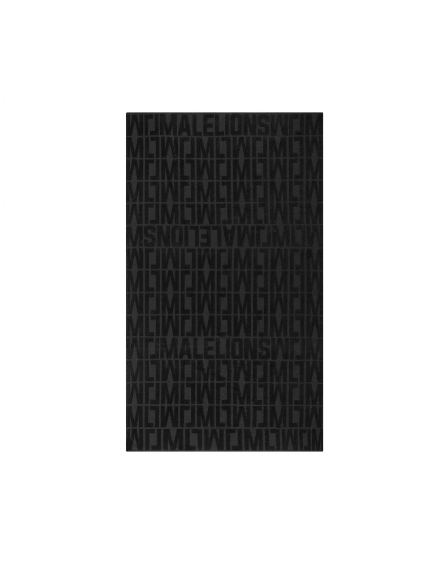 Malelions Monogram Beach Towel | Black