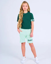 Malelions Junior Captain T-Shirt 2.0 | Dark Green/Mint