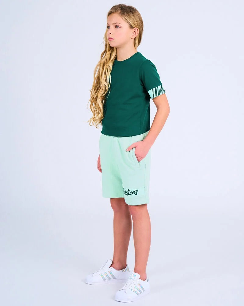 Malelions Junior Captain T-Shirt 2.0 | Dark Green/Mint