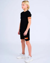 Malelions Junior Captain T-Shirt 2.0 | Black/Orange