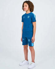 Malelions Junior Sport Transfer T-Shirt | Navy/Light Blue