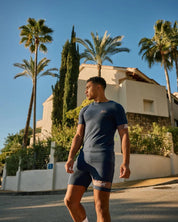 Malelions Men Captain Shorts | Navy/Light Mauve