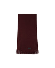 Malelions Women Knitted Scarf | Burgundy