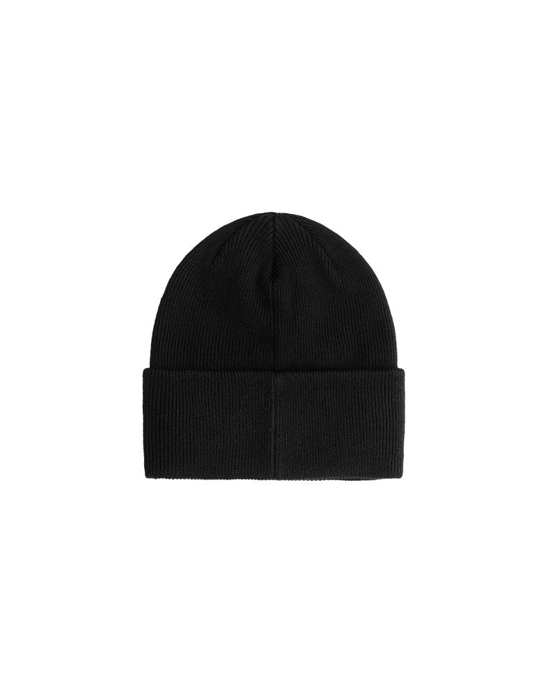 Malelions Junior Ribbed Logo Beanie | Black