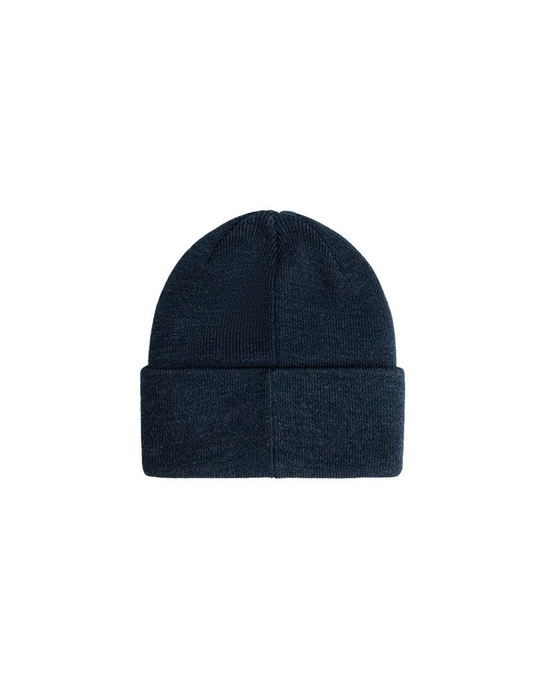 Malelions Junior Ribbed Logo Beanie | Navy