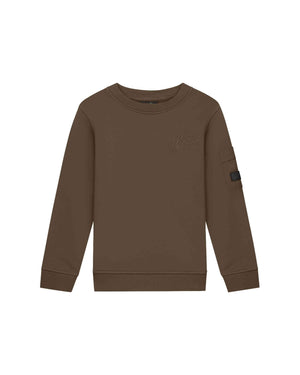 Malelions Junior Nylon-Pullover mit Tasche | Moosgrün