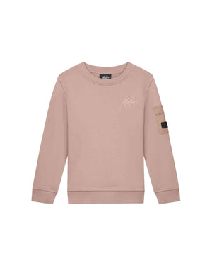 Malelions Junior Nylon Pocket Sweater | Grey Brown