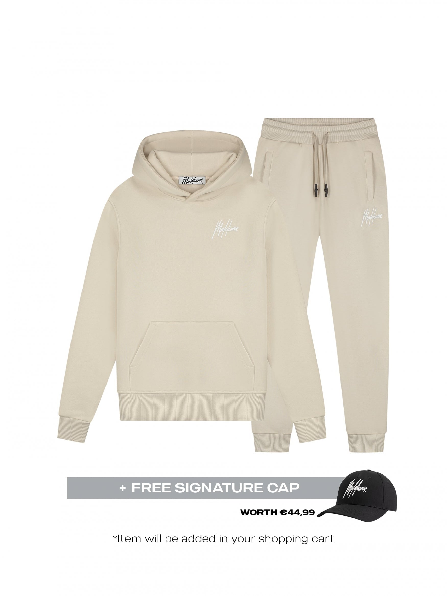  Malelions Women Signature Tracksuit | Cream