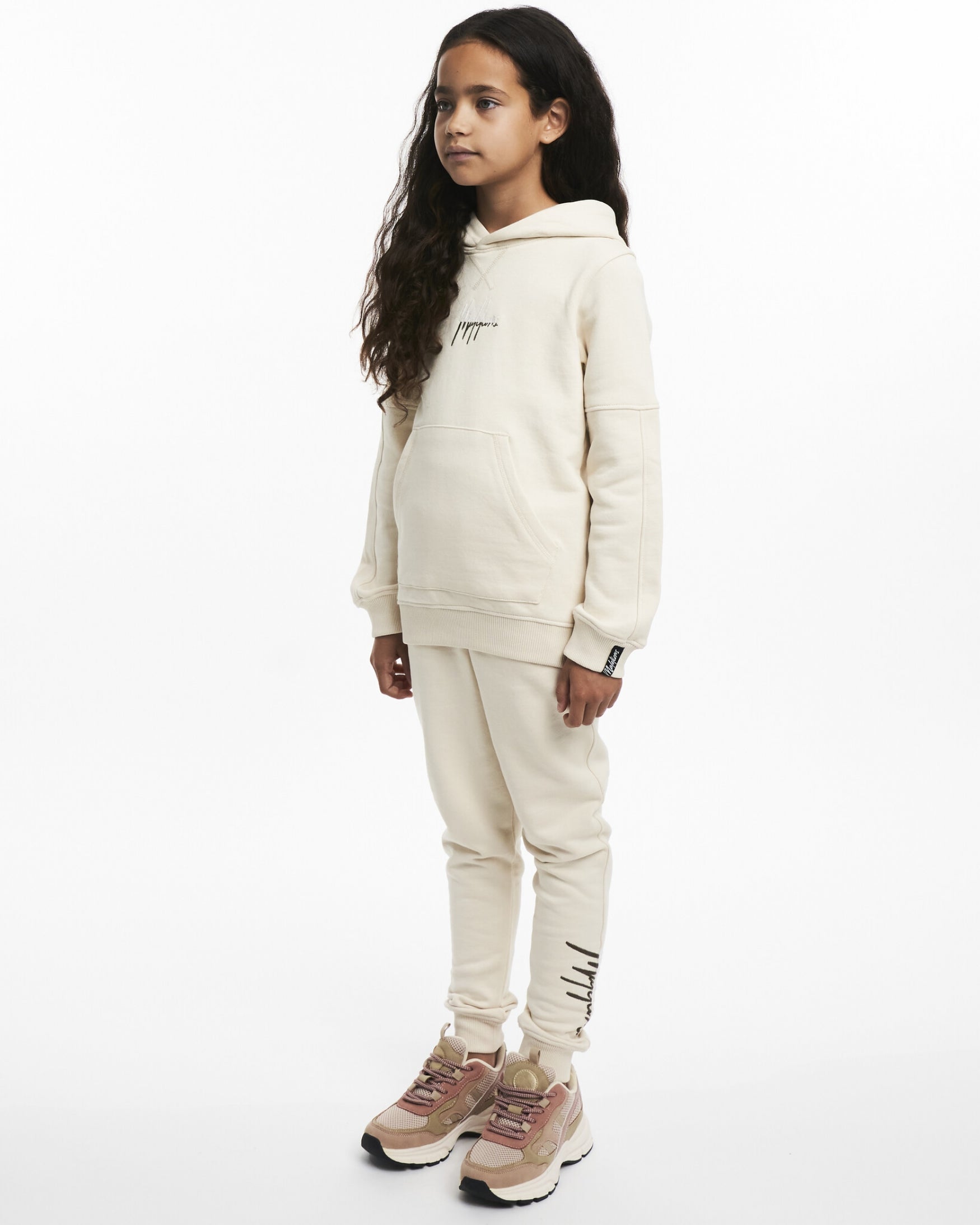 Malelions Junior Split Essentials Hoodie | Beige/Brown