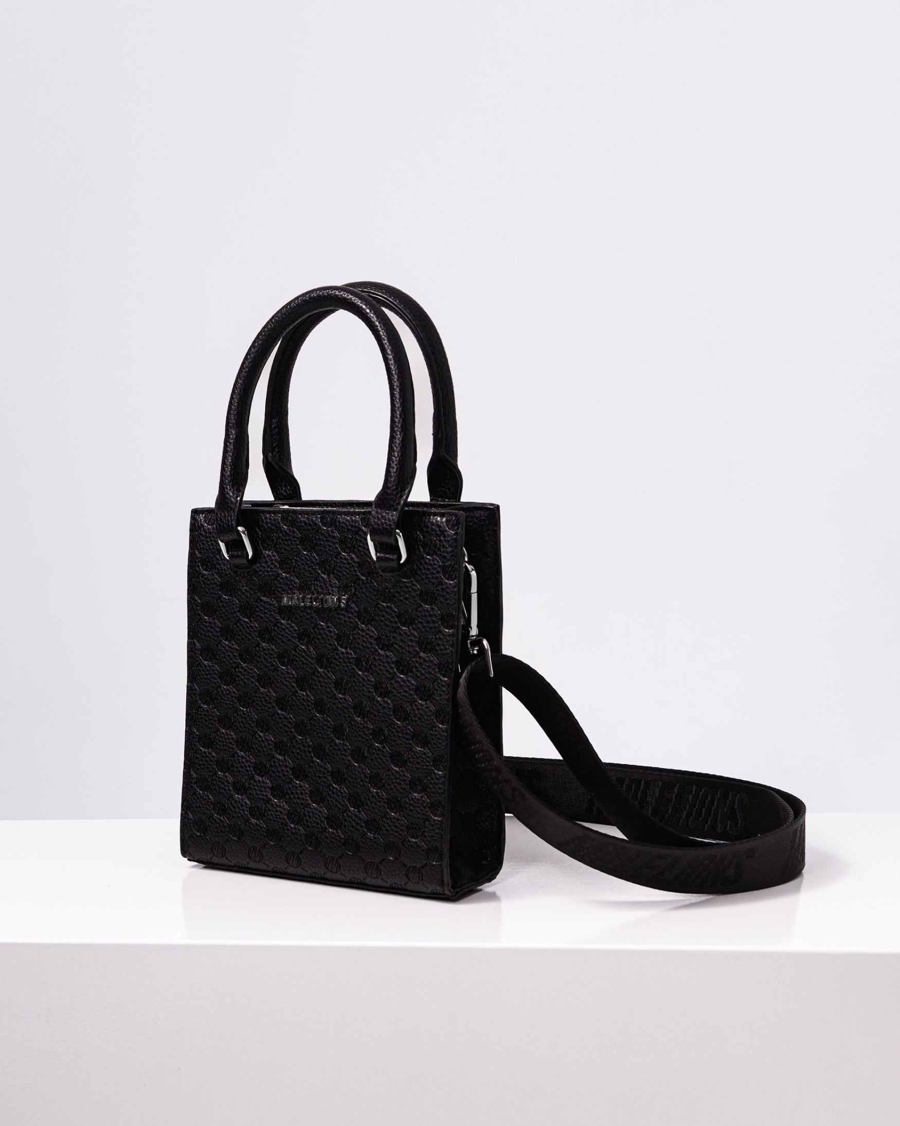 Malelions Monogram Handbag | Black