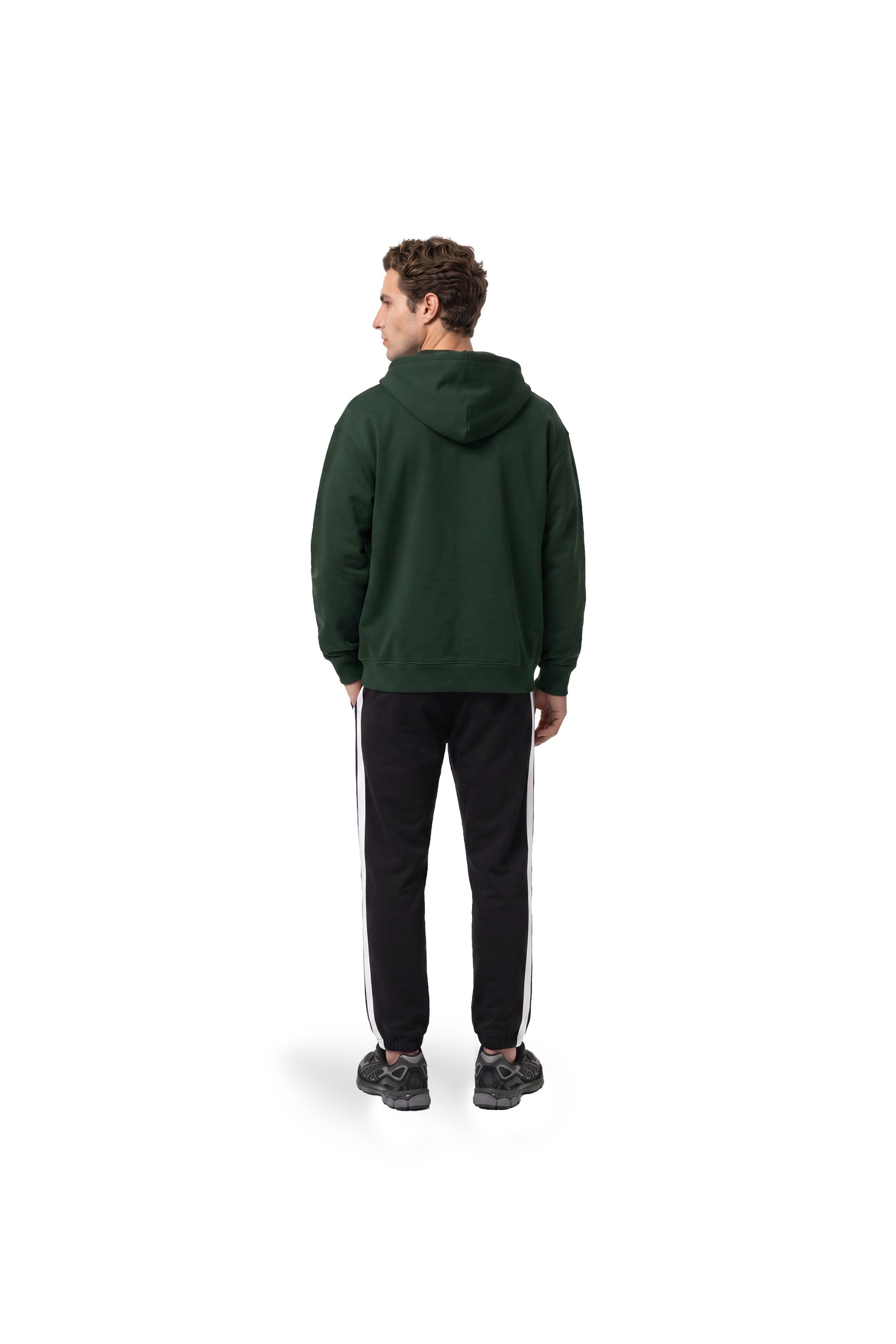 Malelions Men Department Zip Hoodie | Racing Green