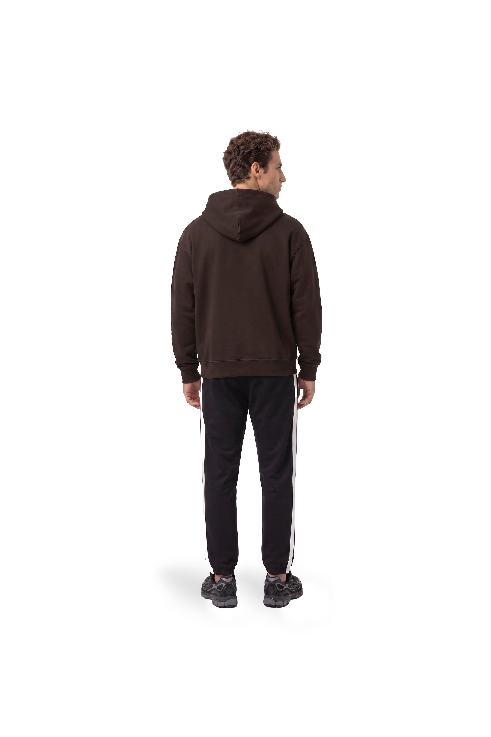 Malelions Men Department Zip Hoodie | Brown