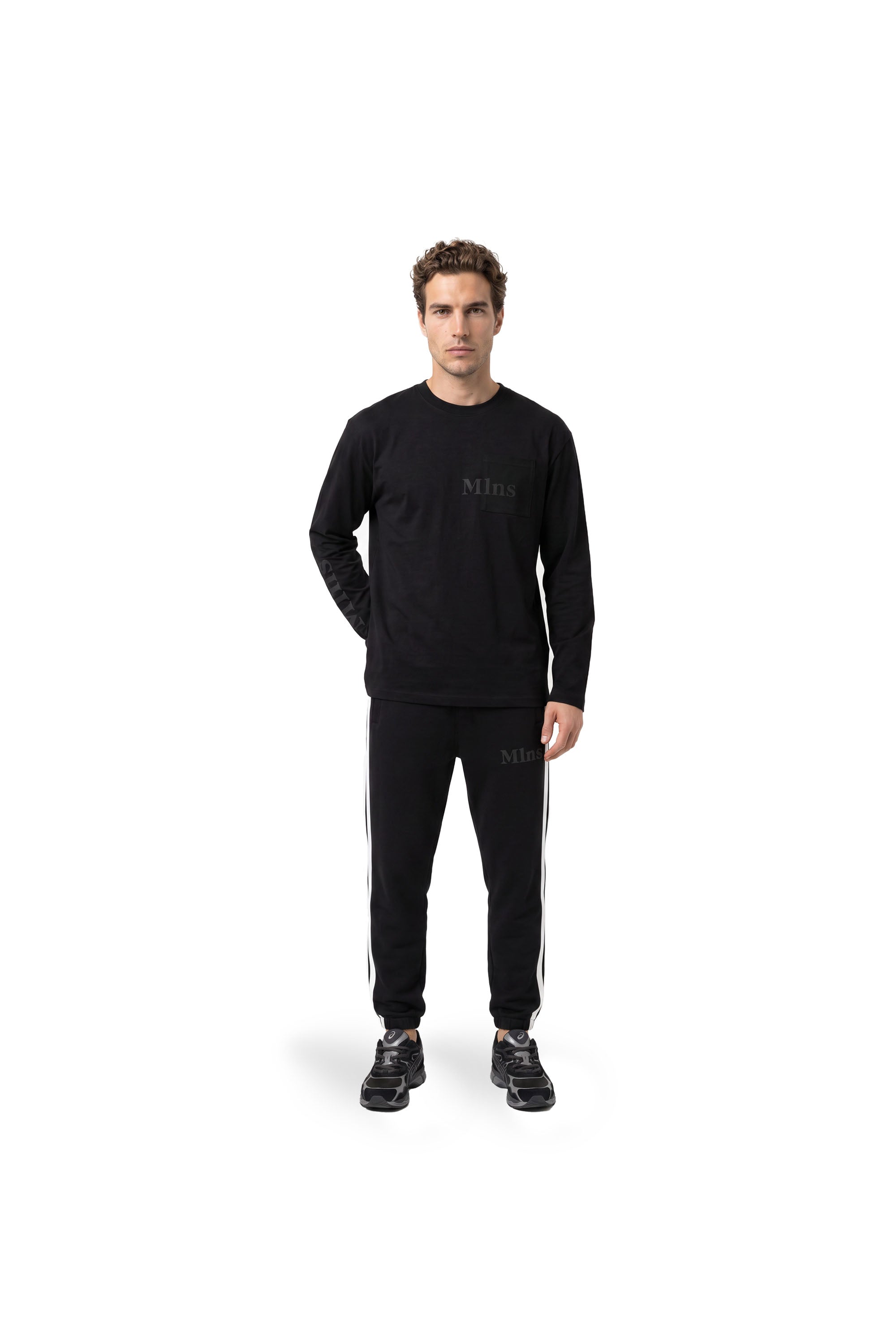 Malelions Men Department Longsleeve T-Shirt | Black