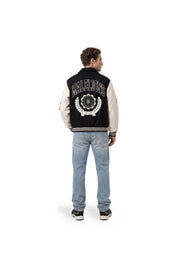 Malelions Men Community Varsity Jacket | Black