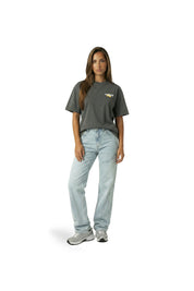 Malelions Women Limone Di Capri Oversized T-Shirt | Acid Wash