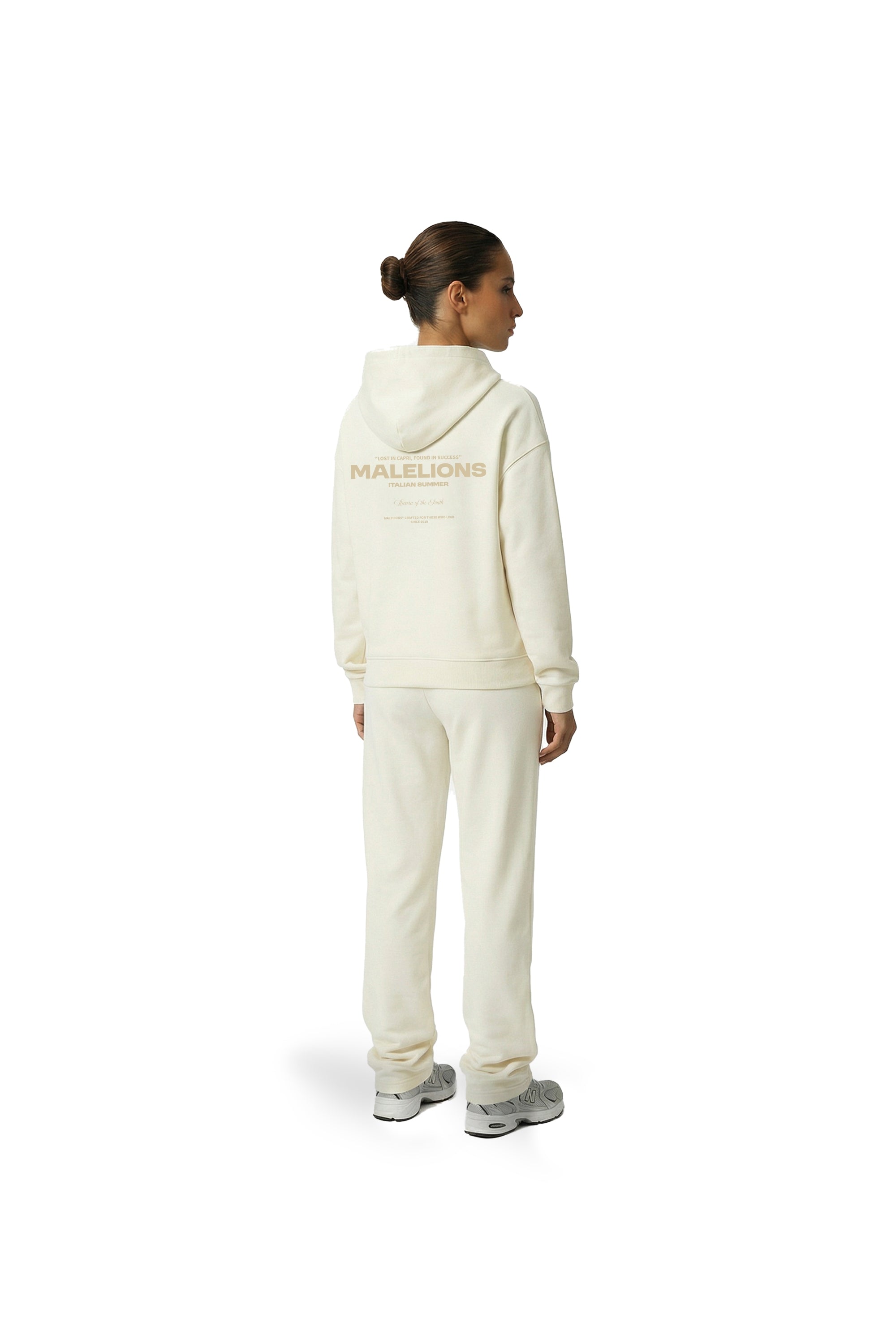Malelions Women Italian Summer Hoodie | Cream