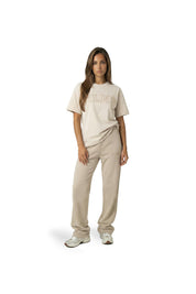 Malelions Women Varsity Straight Leg Sweatpants | Sand