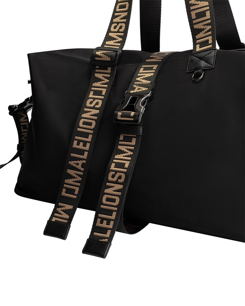 Malelions Men Venetian Duffle Bag | Black/Gold