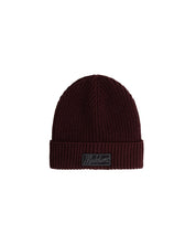 Malelions Men Ribbed Logo Beanie | Burgundy