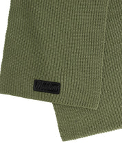 Malelions Men Ribbed Logo Scarf | Green