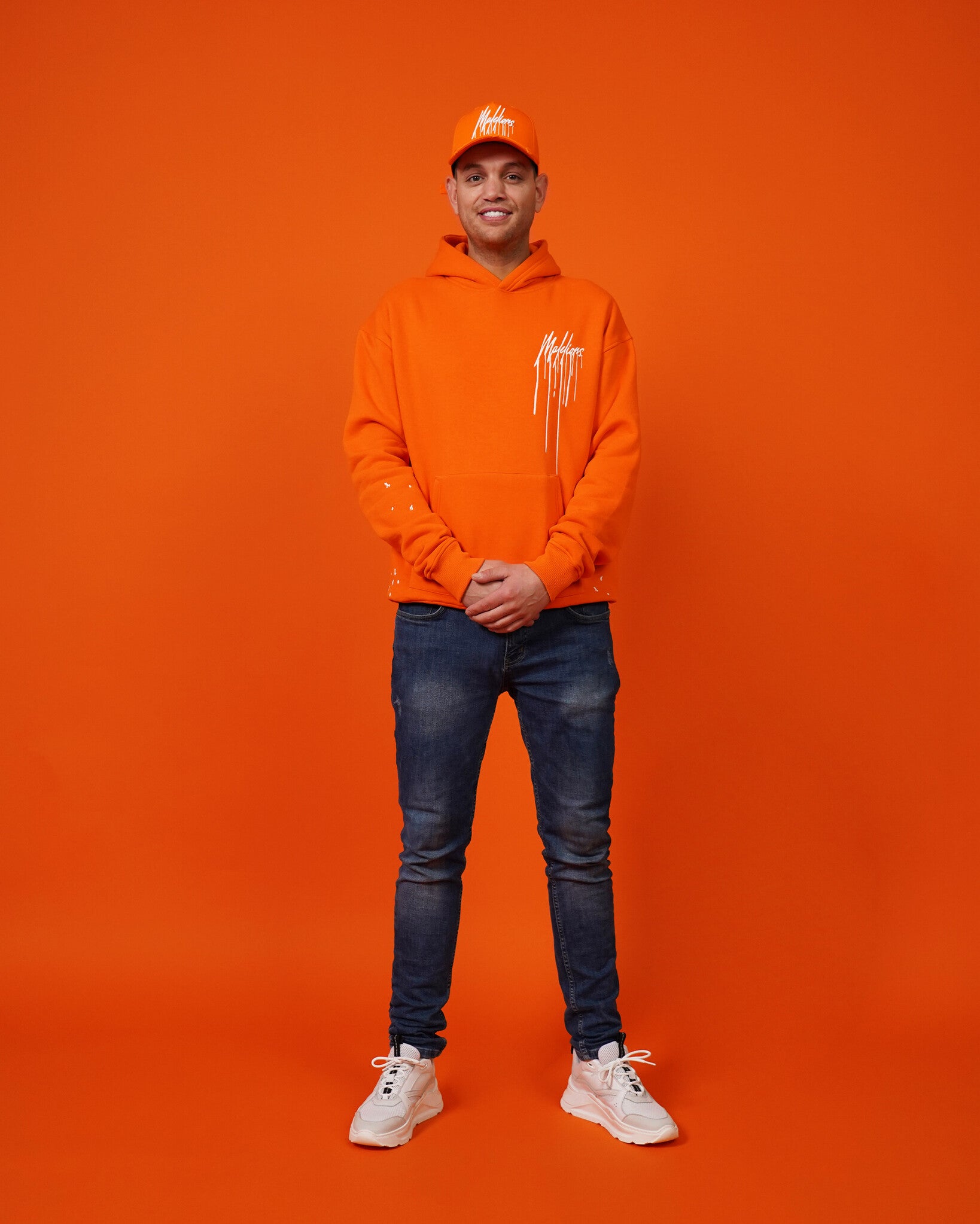 Malelions Limited Kingsday Painter Hoodie | Orange/White