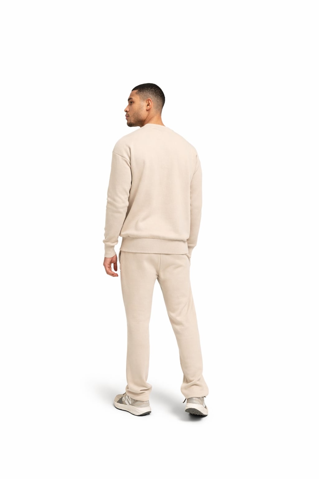 Malelions Men Oversized Emblem Knitted Sweater | Light Taupe