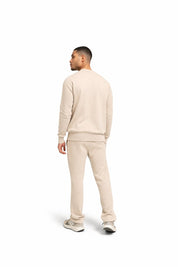 Malelions Men Oversized Emblem Knitted Sweater | Light Taupe