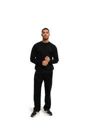 Malelions Men Oversized Emblem Knitted Sweater | Black