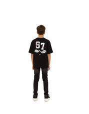 Malelions Junior Six Seven T-Shirt | Black