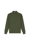  Malelions Men Knitted Zip Cardigan | Vintage Green