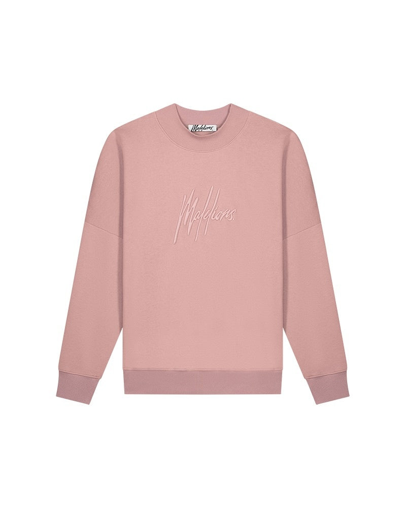  Malelions Women Essentials Brand Sweater | Mauve