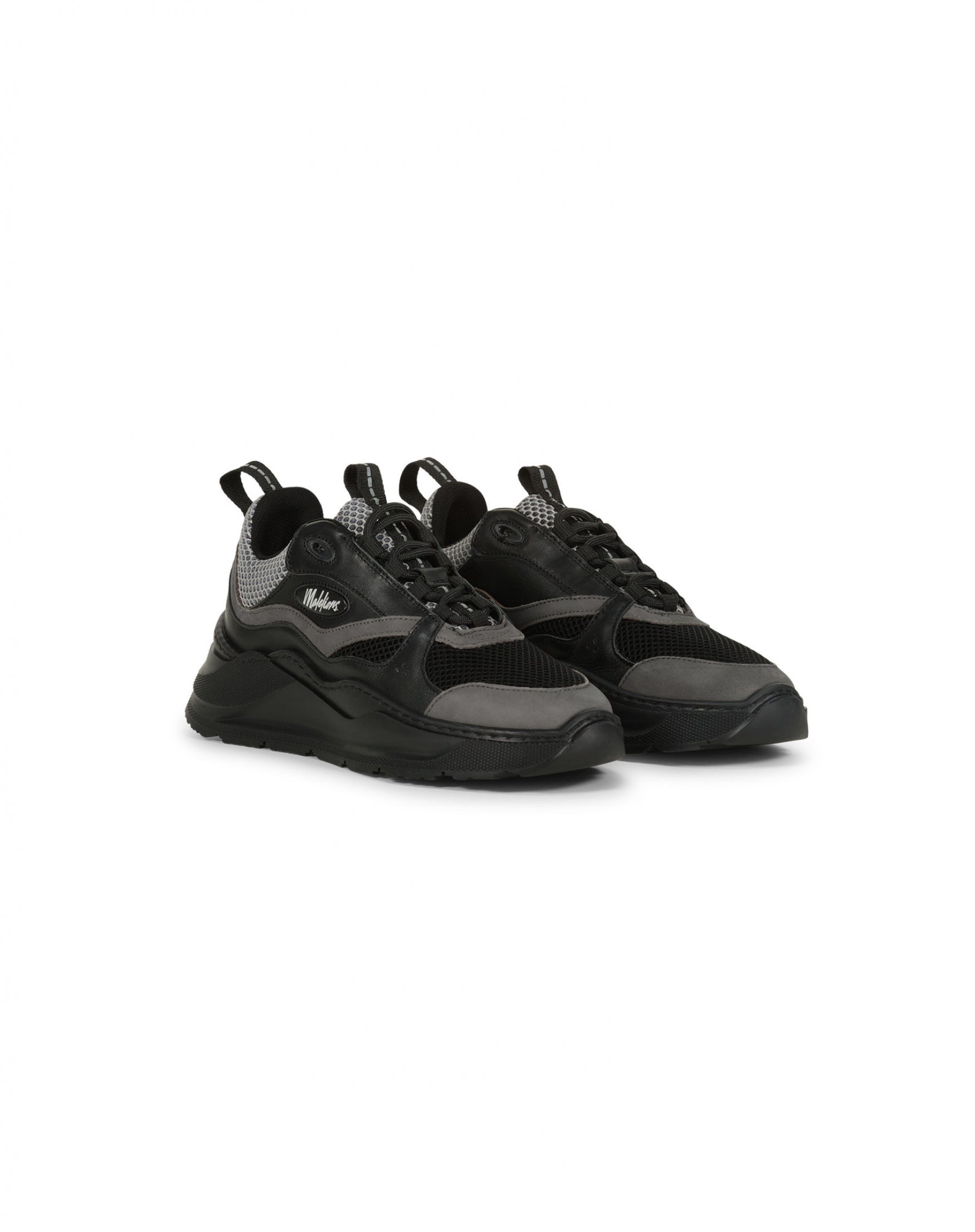 Malelions Men Mesh Runner | Black/Antra