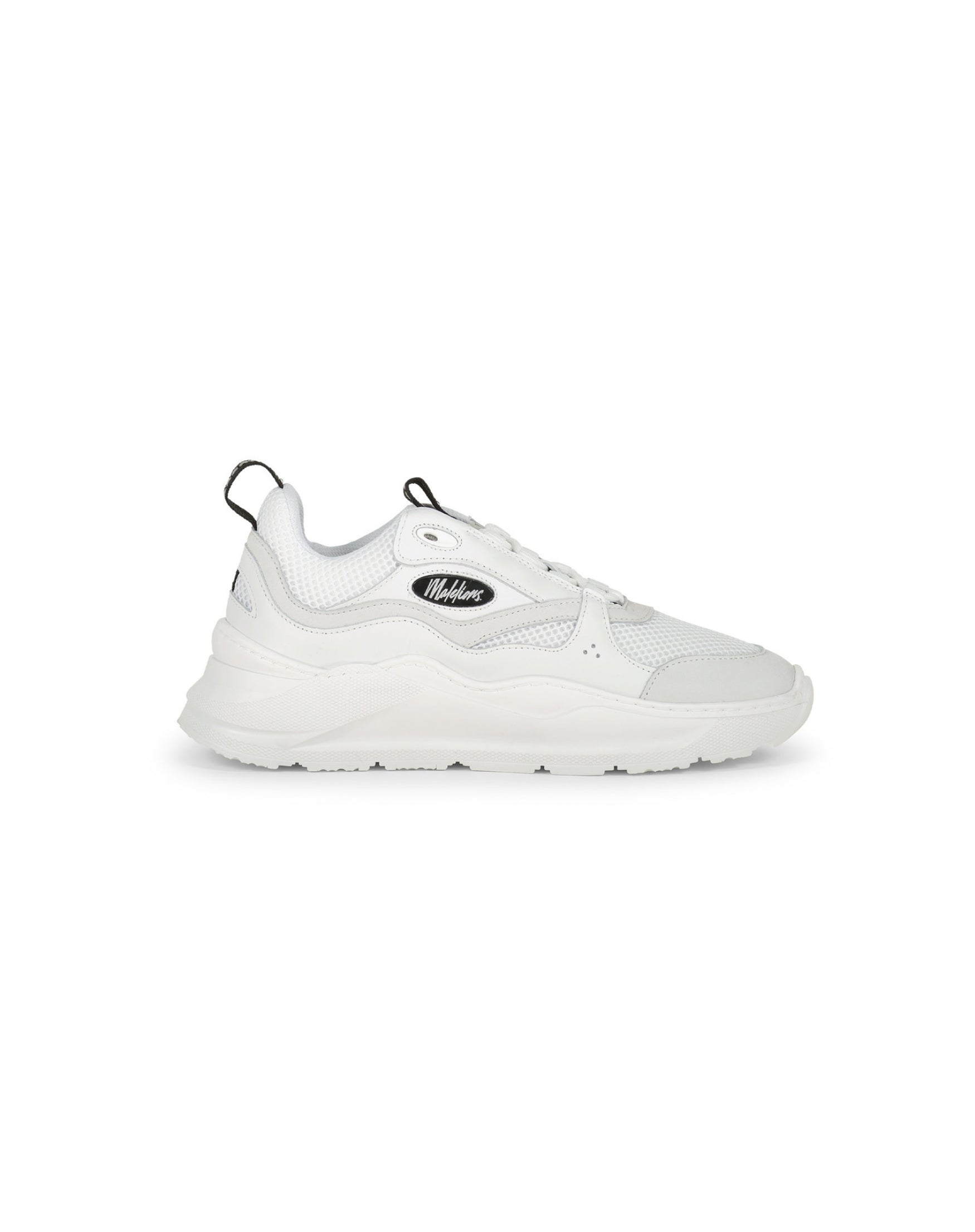 Malelions Men Mesh Runner | White