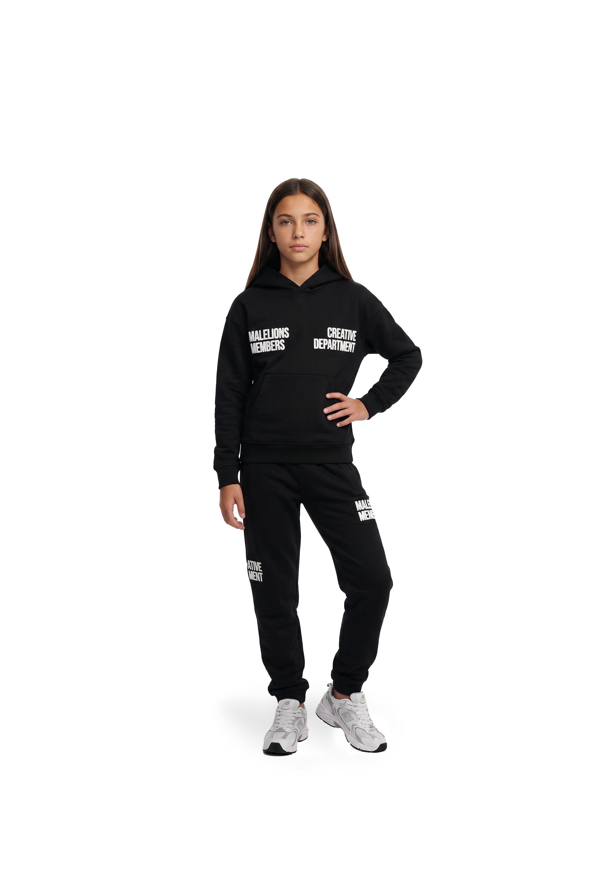 Malelions Junior Girls Members Hoodie | Black
