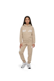 Malelions Junior Girls Members Sweatpants | Light Beige