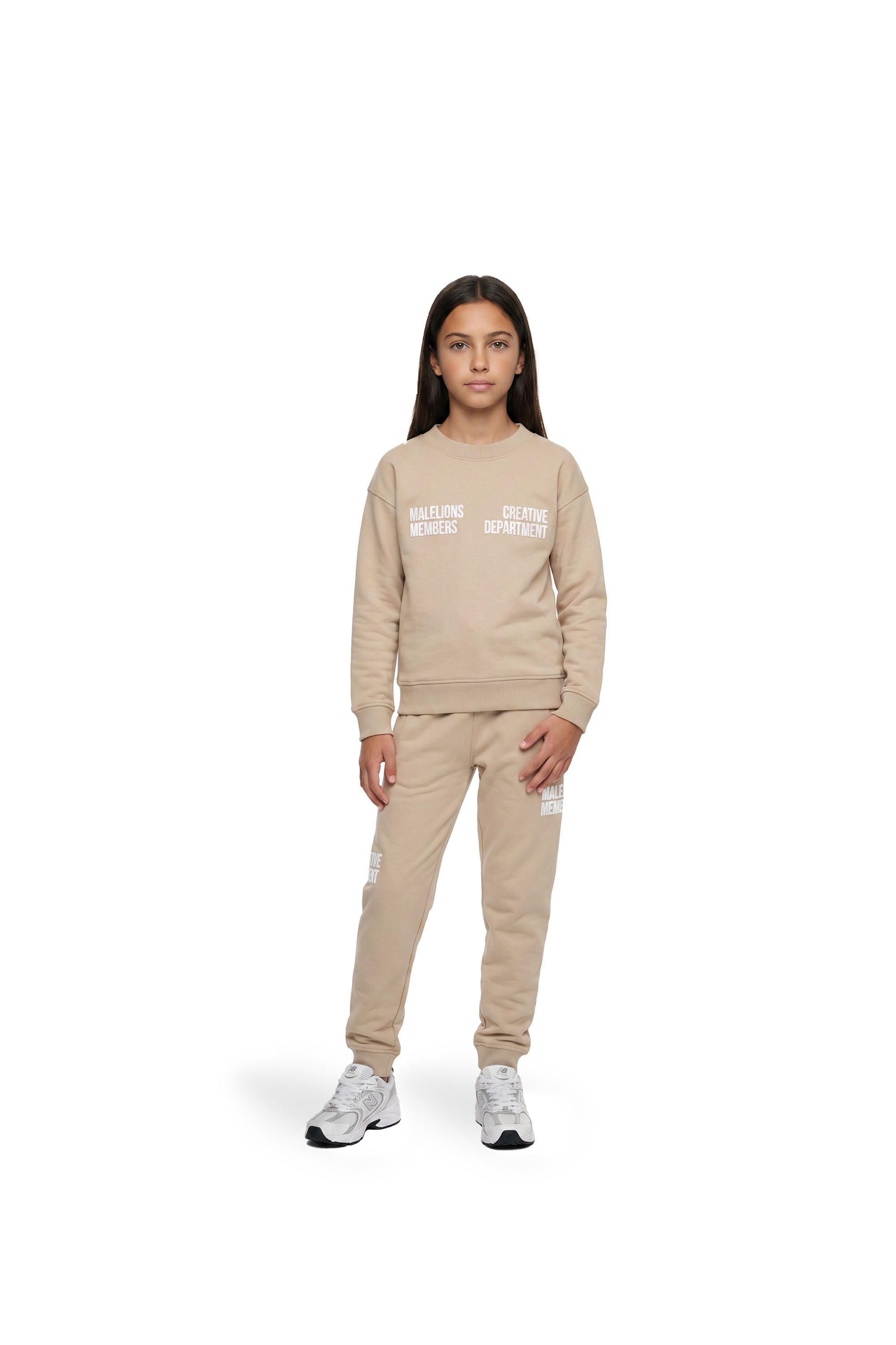 Malelions Junior Girls Members Sweater | Light Beige