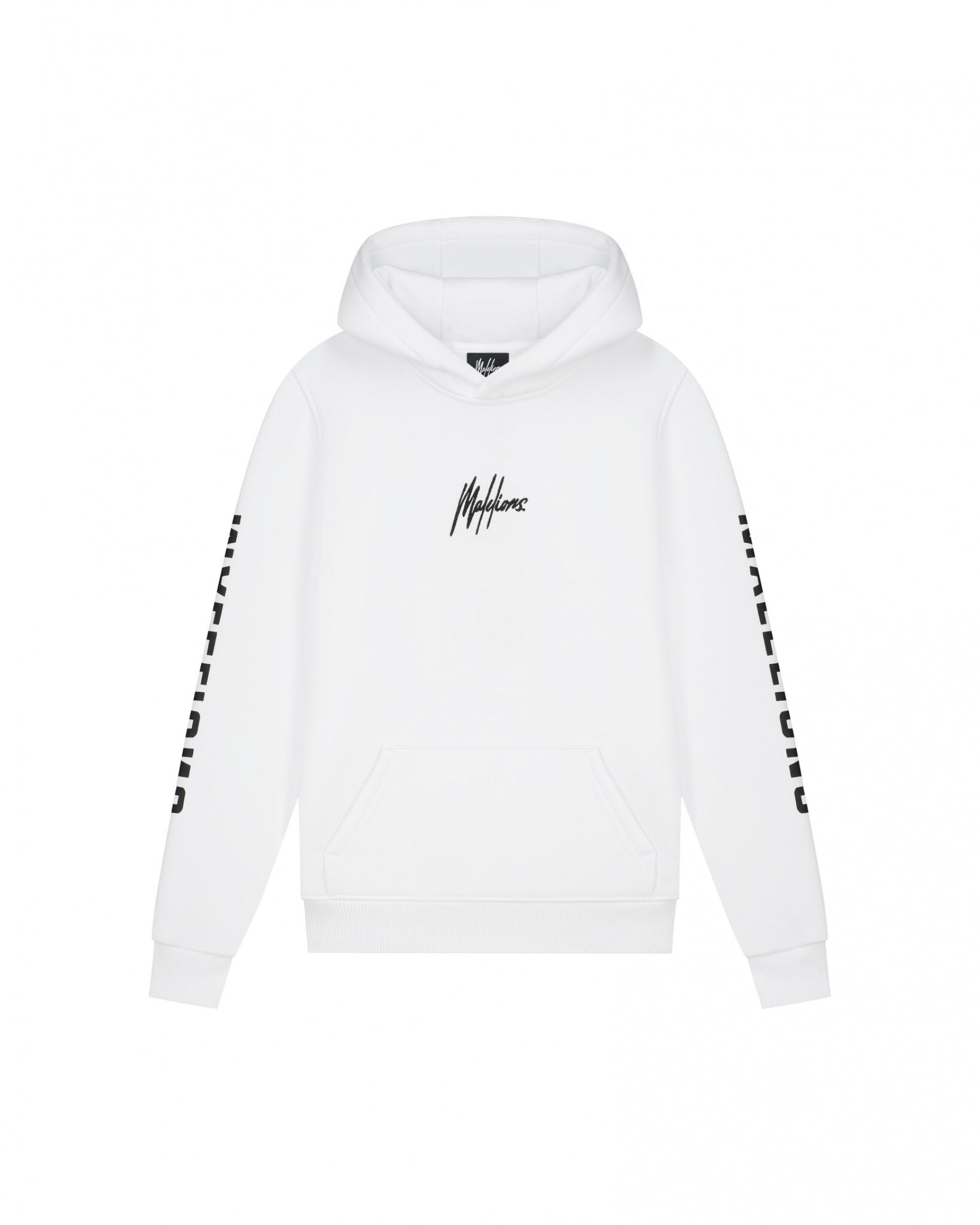  Malelions Junior Lective Hoodie | White/Black