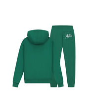 Malelions Junior Signature Tracksuit | Dark Green/White