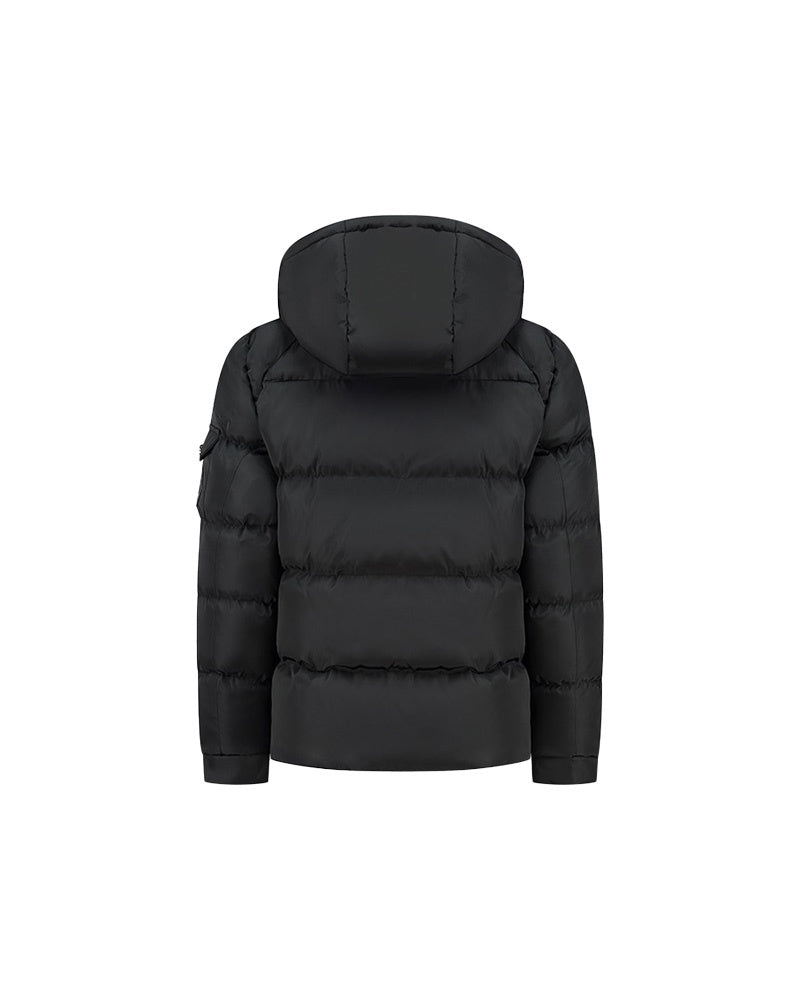 Malelions Junior Patch Puffer Jacket | Black