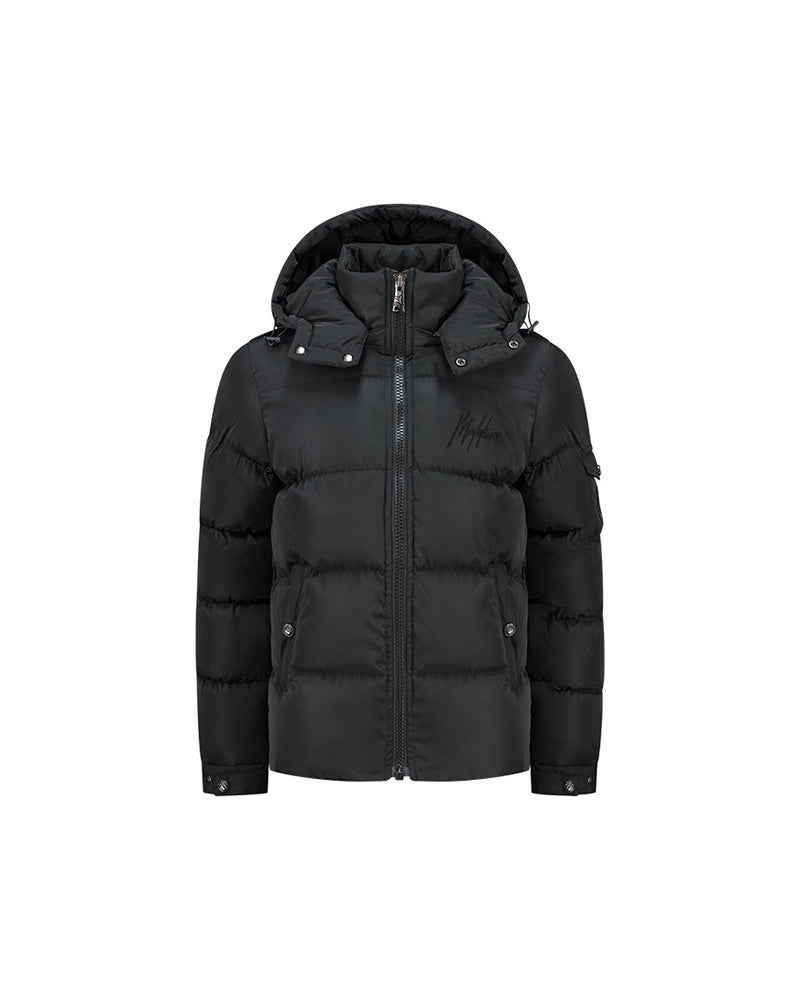  Malelions Junior Patch Puffer Jacket | Black