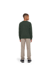 Malelions Junior Relaxed Basic Waffle Sweater | Racing Green