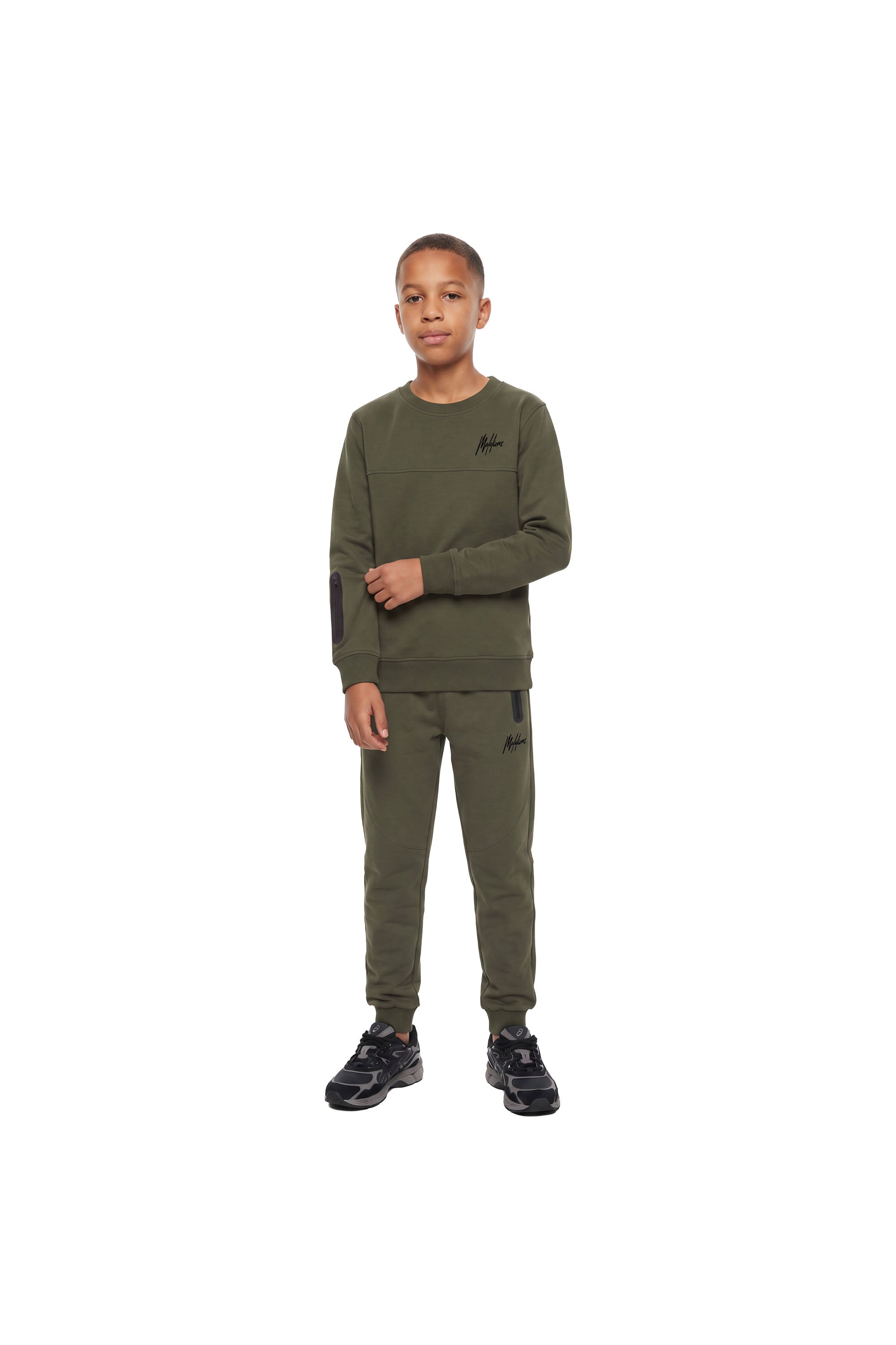 Malelions Junior Counter Sweater | Dark Olive