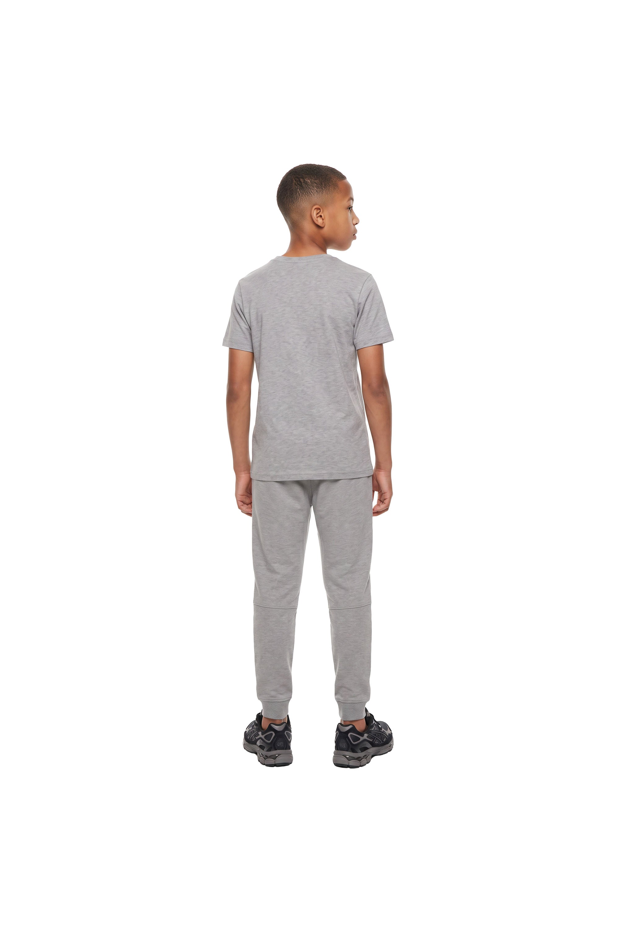 Malelions Junior Counter Trackpants | Grey Melange
